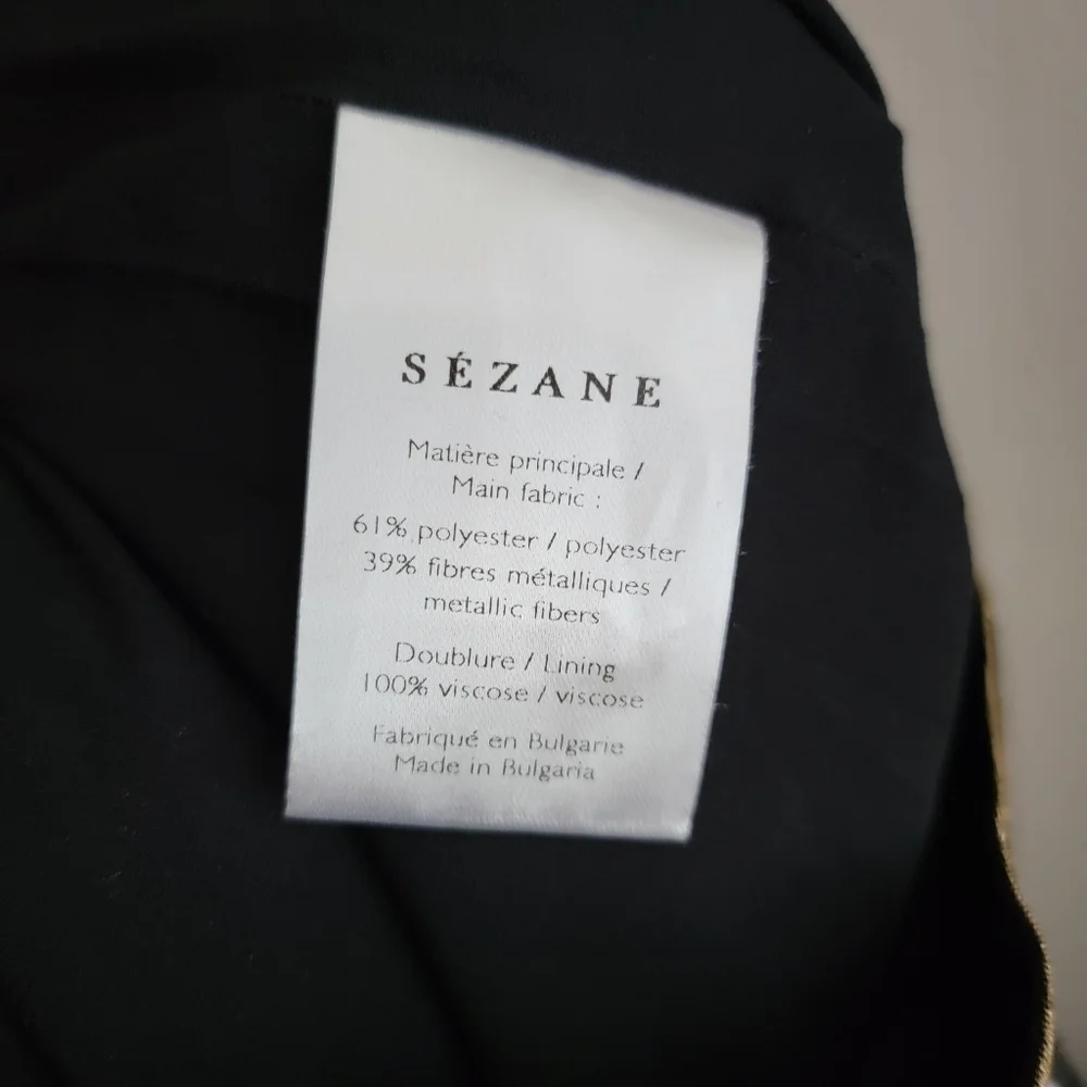 Sezane Malla Skirt in Metallic Cognac Tiles size 36 - Picture 7 of 7